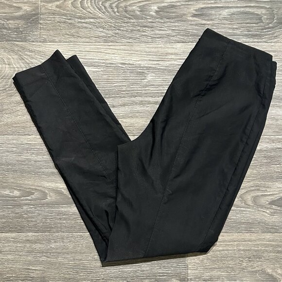 Veronica Beard Zip Back Scuba Leggings Pants Size 2 Black Tapered Trousers Slim - Picture 6 of 8